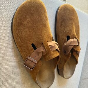 Boston clog suede with braid by Staud